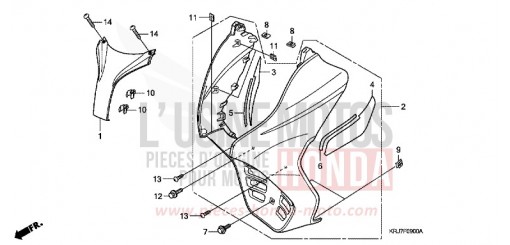GAINE DE PROTECTION AVANT FES125AB de 2011